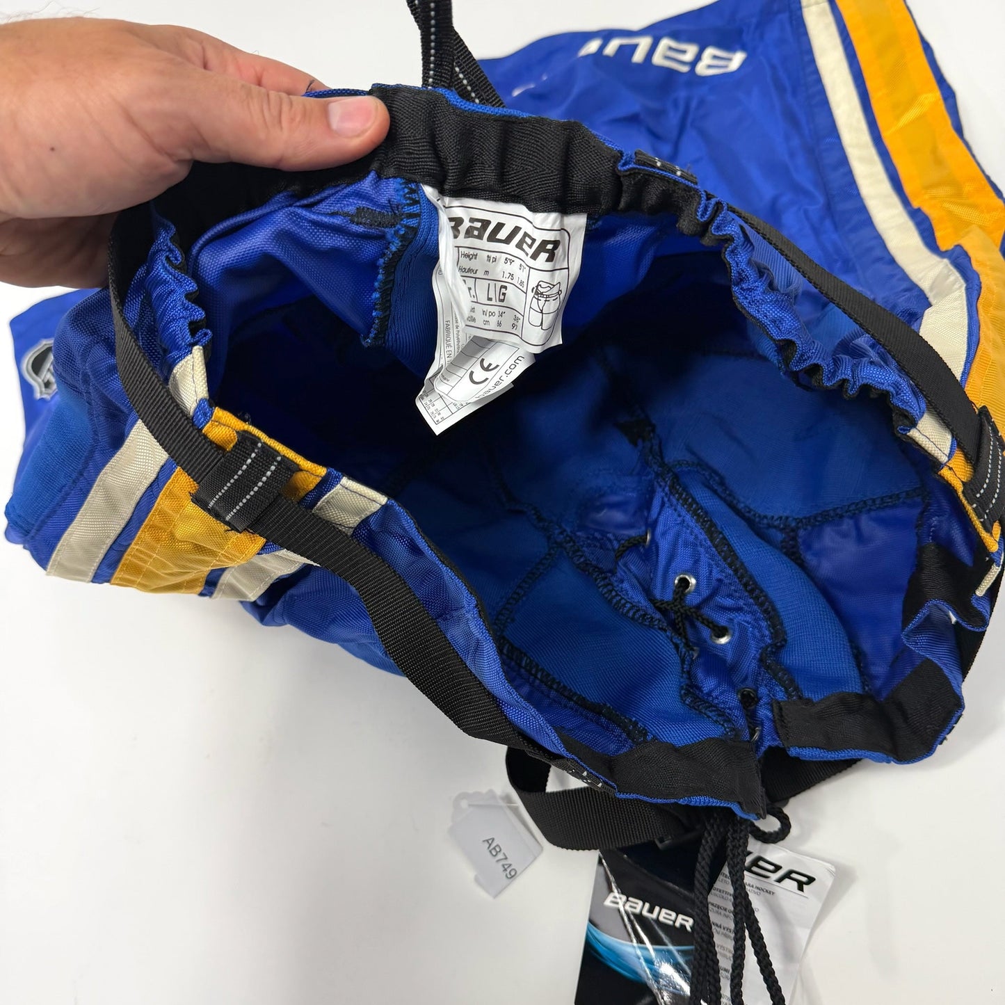 New STL Blues Winter Classic Bauer Pant Shell | Large | AB749