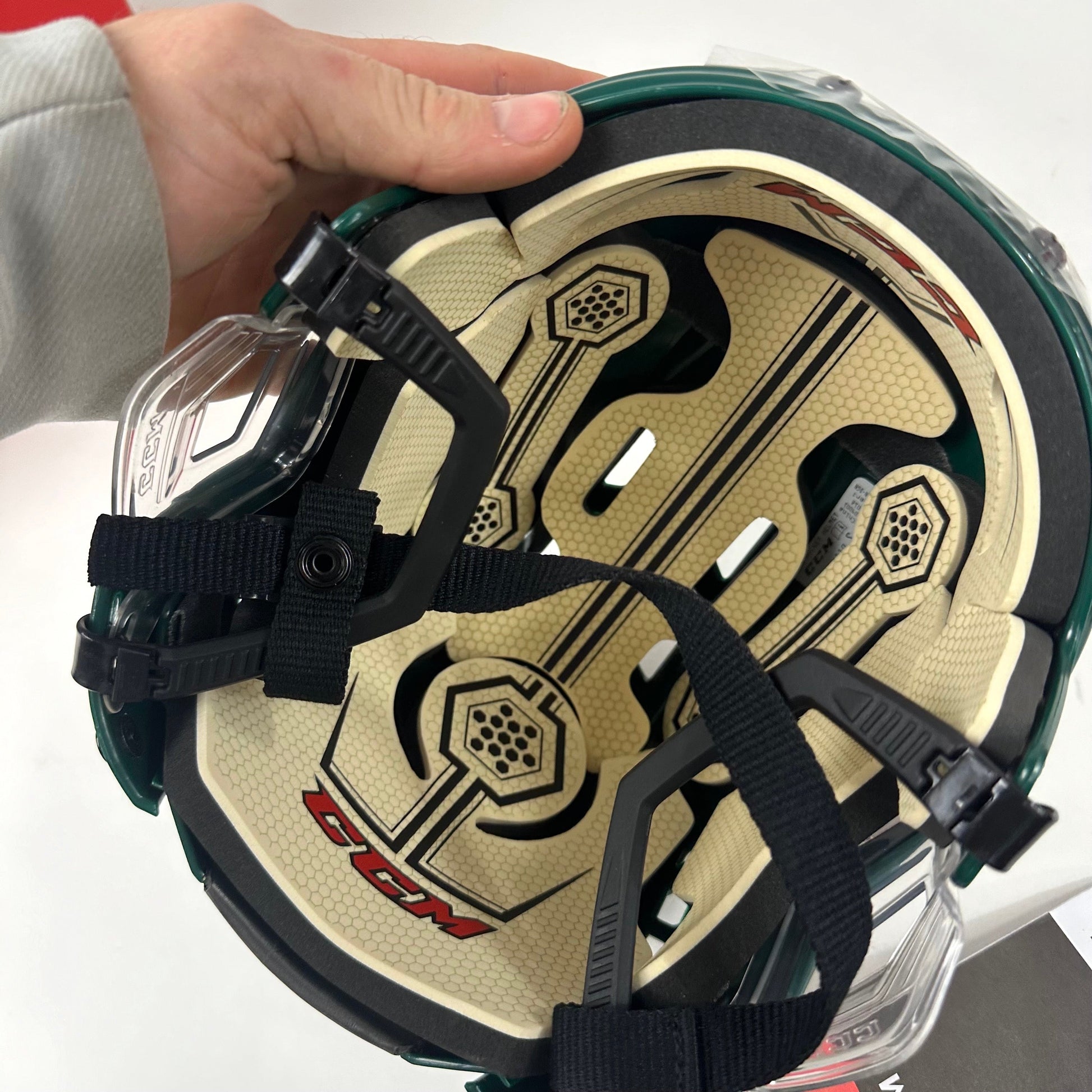 Brand New Dark Green CCM Tacks 110 Helmet In Box - Small - #CCM403 - Top Flight Hockey