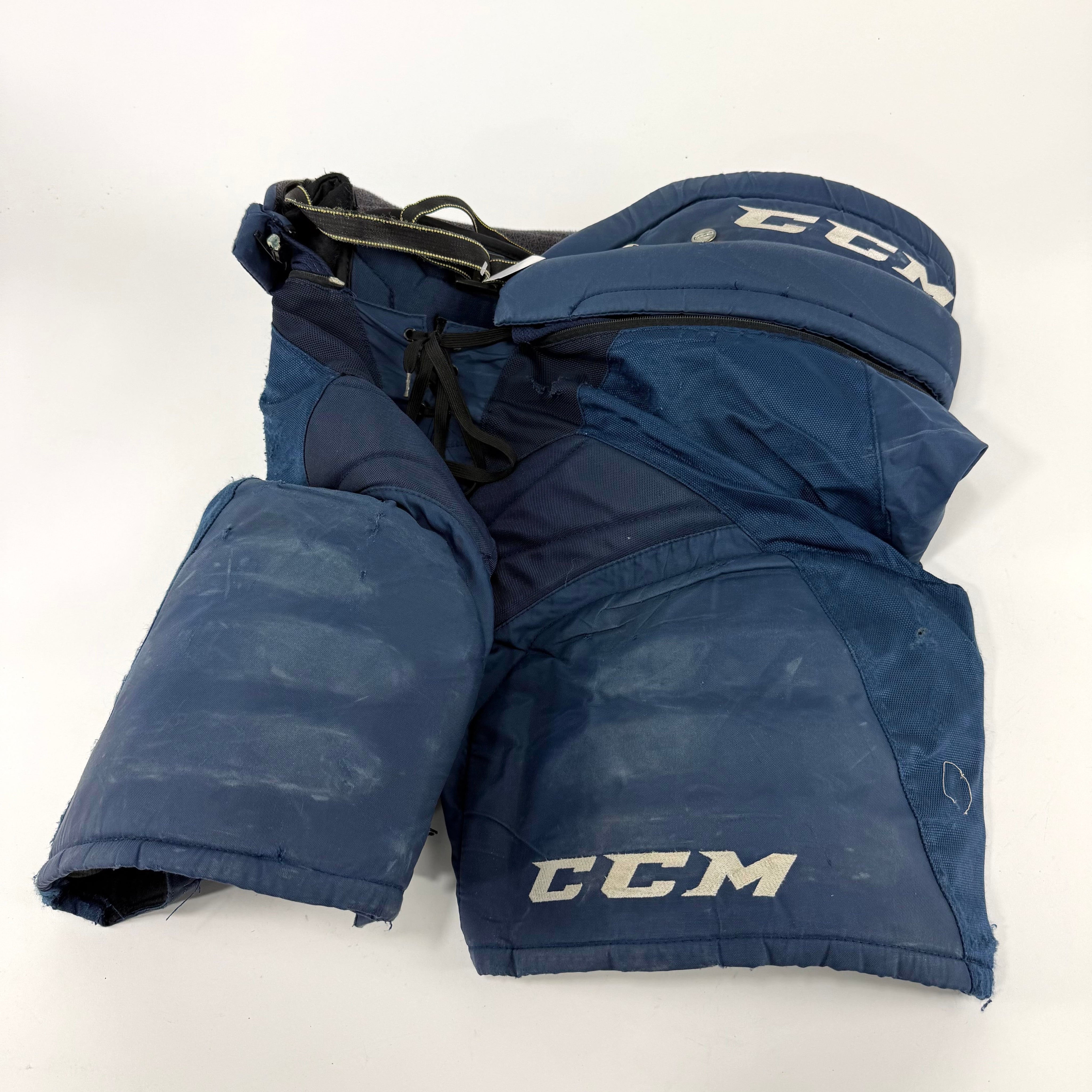 Used Navy CCM Tacks 7092 Pants | Sr L | K302 - Top Flight Hockey