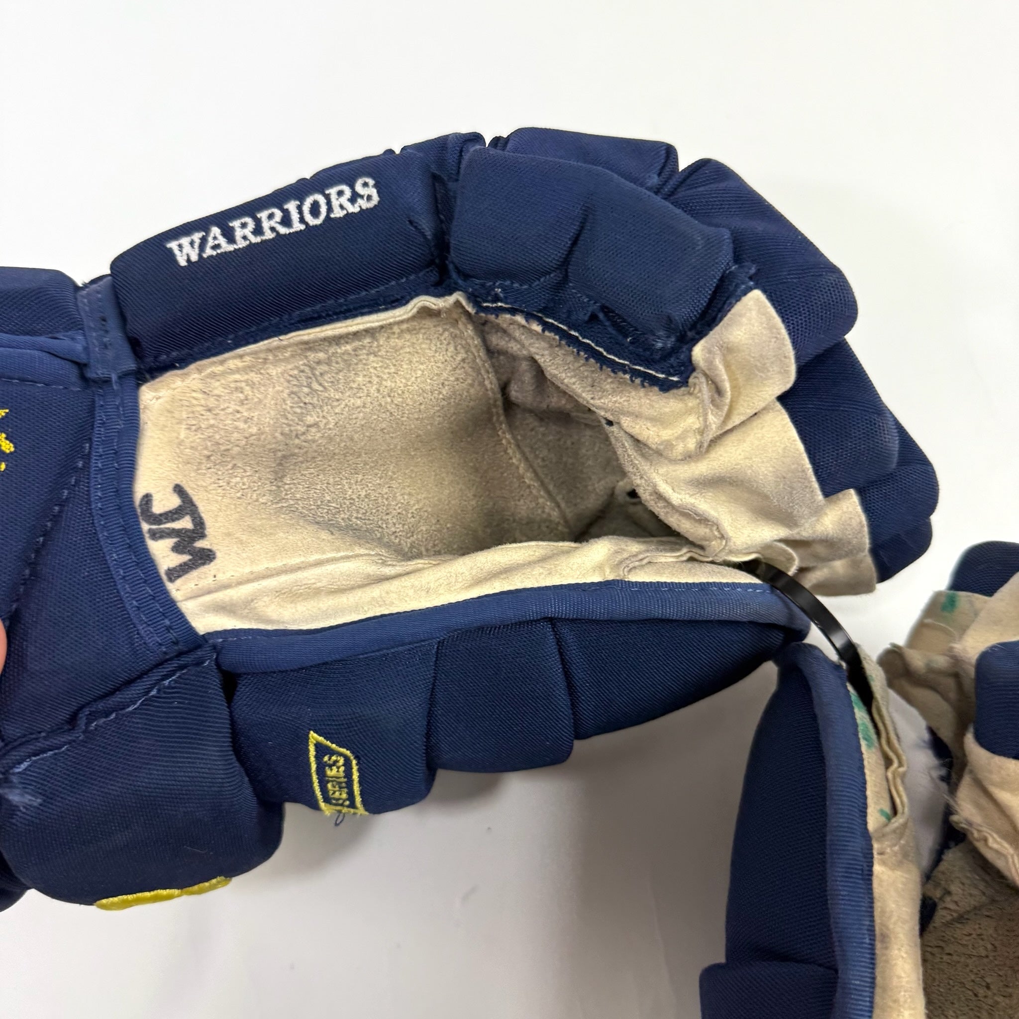 Used Navy and Yellow Bauer Pro Series Gloves | 14" | B575 - Top Flight Hockey