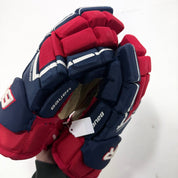 Used Navy/Red/White Bauer Supreme 3S Pro Gloves | 14" | A4 - Top Flight Hockey