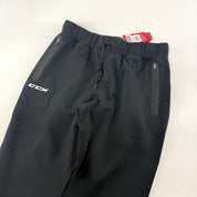 New Black CCM Mens Premium Tapered Fleece Pant | Senior L | #191520015398