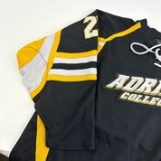 Used Adrian College Black Harrow Mens Game Jersey | Size XL | #22