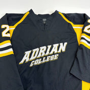 Used Adrian College Black Harrow Mens Game Jersey | Size XL | #2