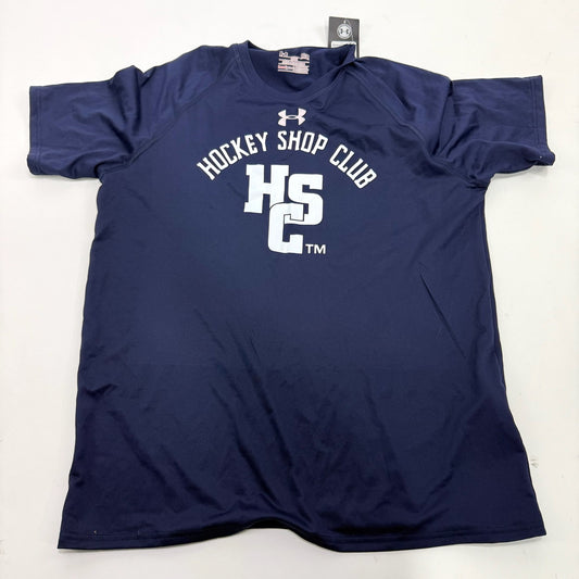 New Navy Under Armour Hockey Shop Club T-Shirt | Medium | A85 - Top Flight Hockey