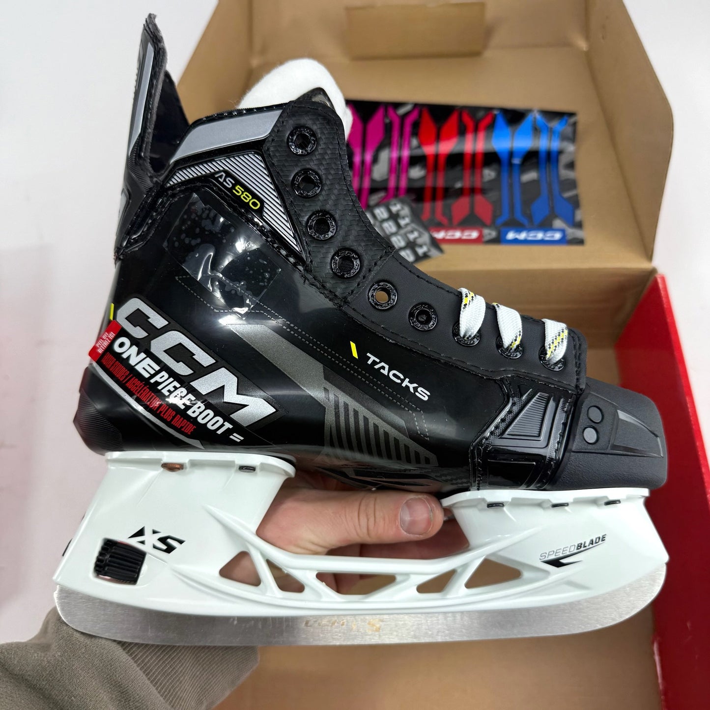New CCM Tacks AS580 Skates | Junior 3.5-4.5 Wide | F489 - Top Flight Hockey