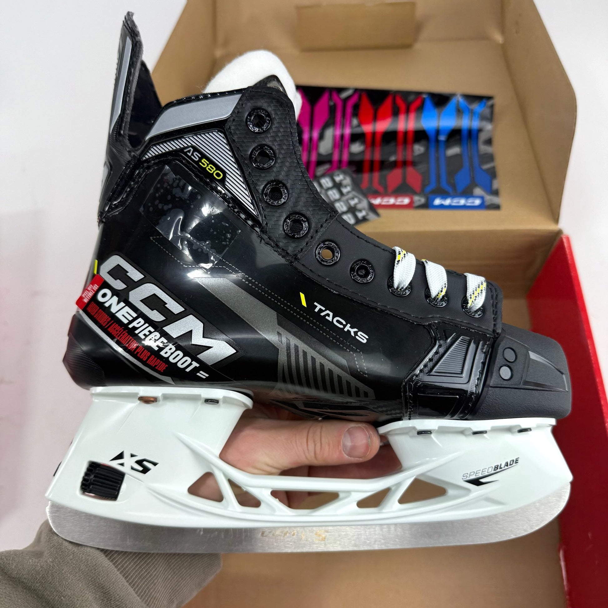 New CCM Tacks AS580 Skates | Junior 3.5-4.5 Wide | F489 - Top Flight Hockey