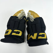 Used Black and Gold CCM HG97 Gloves | Vegas Knights | 14" | TBL252