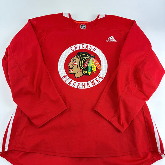 GAGNIER #74 - Red Chicago Blackhawks Practice Jersey - Adidas MIC Size 56 - Top Flight Hockey