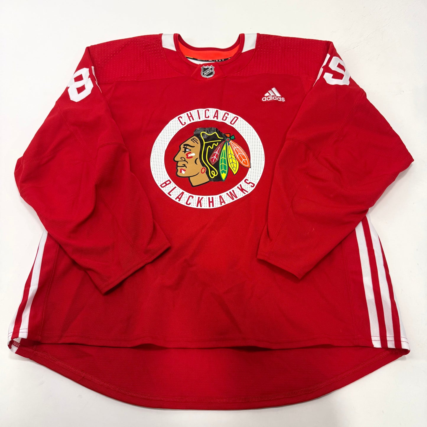 Used Red Chicago Blackhawks Adidas MIC Practice Jersey | Size 58 | Roos #89 - Top Flight Hockey