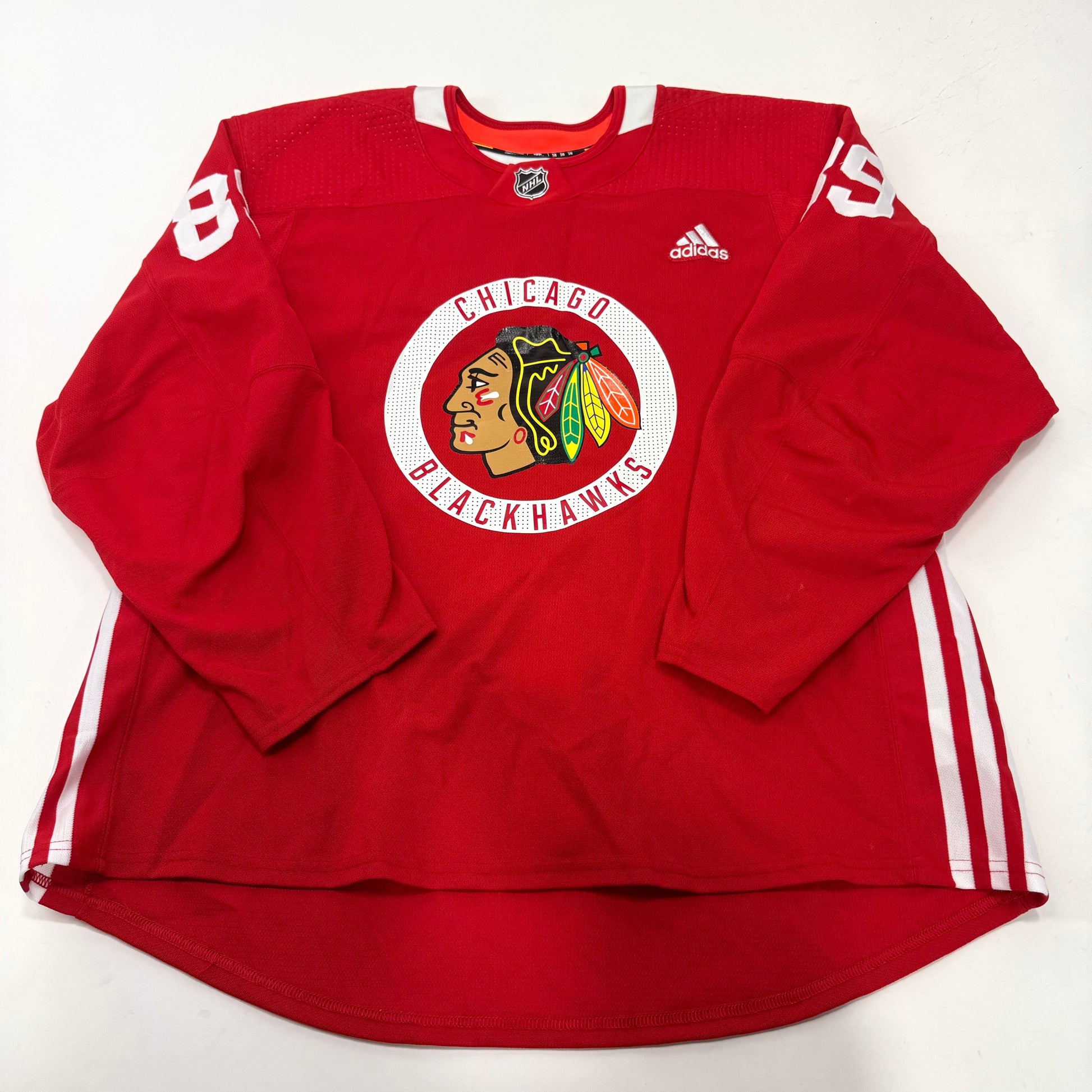 Used Red Chicago Blackhawks Adidas MIC Practice Jersey | Size 58 | Roos #89 - Top Flight Hockey