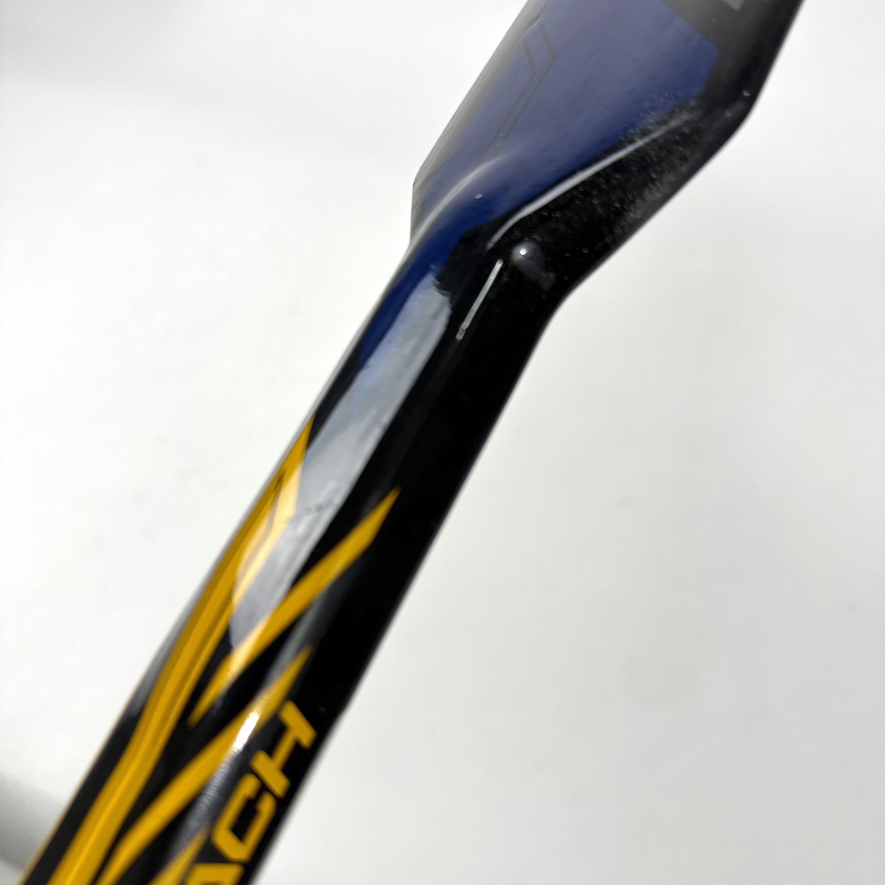 Brand New Full Right Blue and Yellow Bauer Supreme Mach Goalie Stick | P34 Curve 25" Paddle | G252