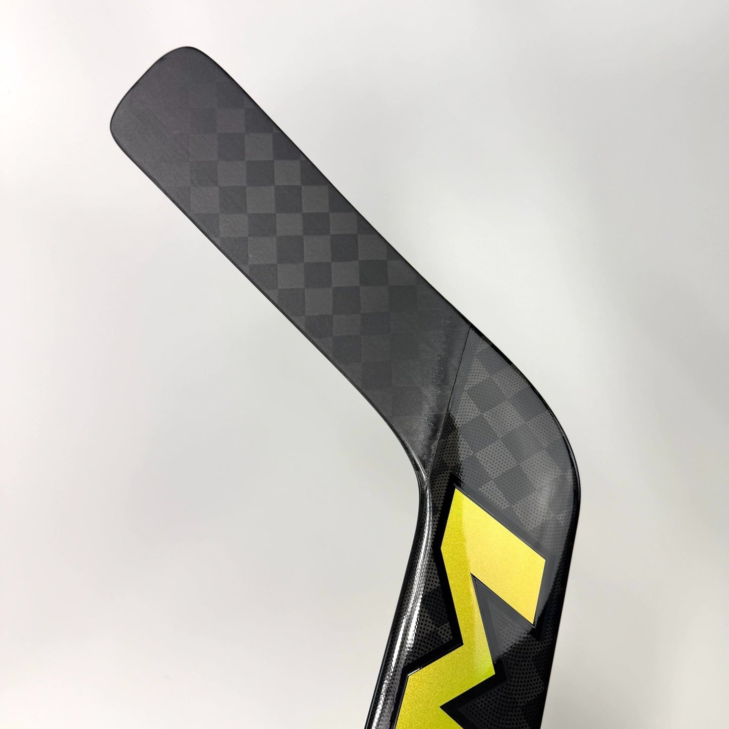 New Regular Black/Gold CCM Tacks XF Pro Goalie Stick | 25" Paddle P31 Curve Grip | AB974