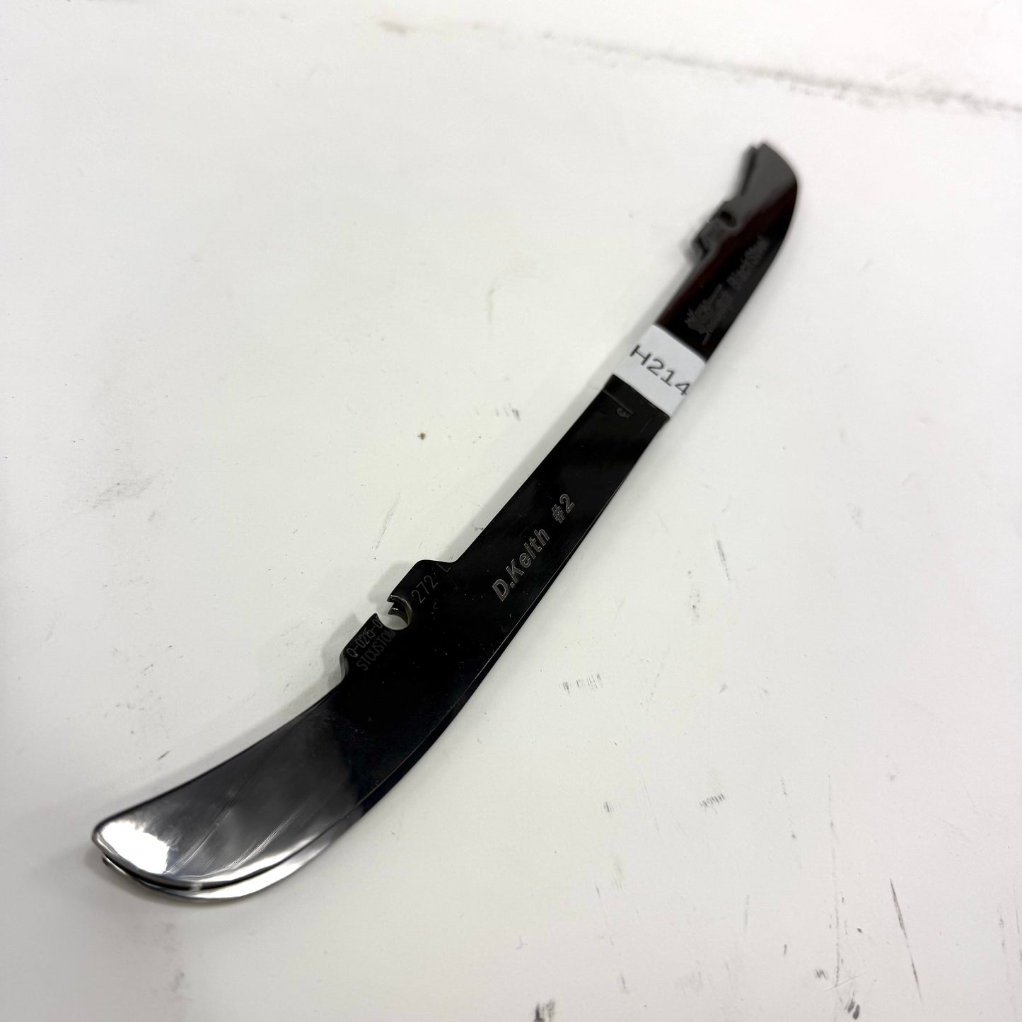 Used Bauer Tuuk 2 Bolt Step Black Steel | 272mm | Chicago Blackhawks Duncan Keith #2 | BH214 - Top Flight Hockey