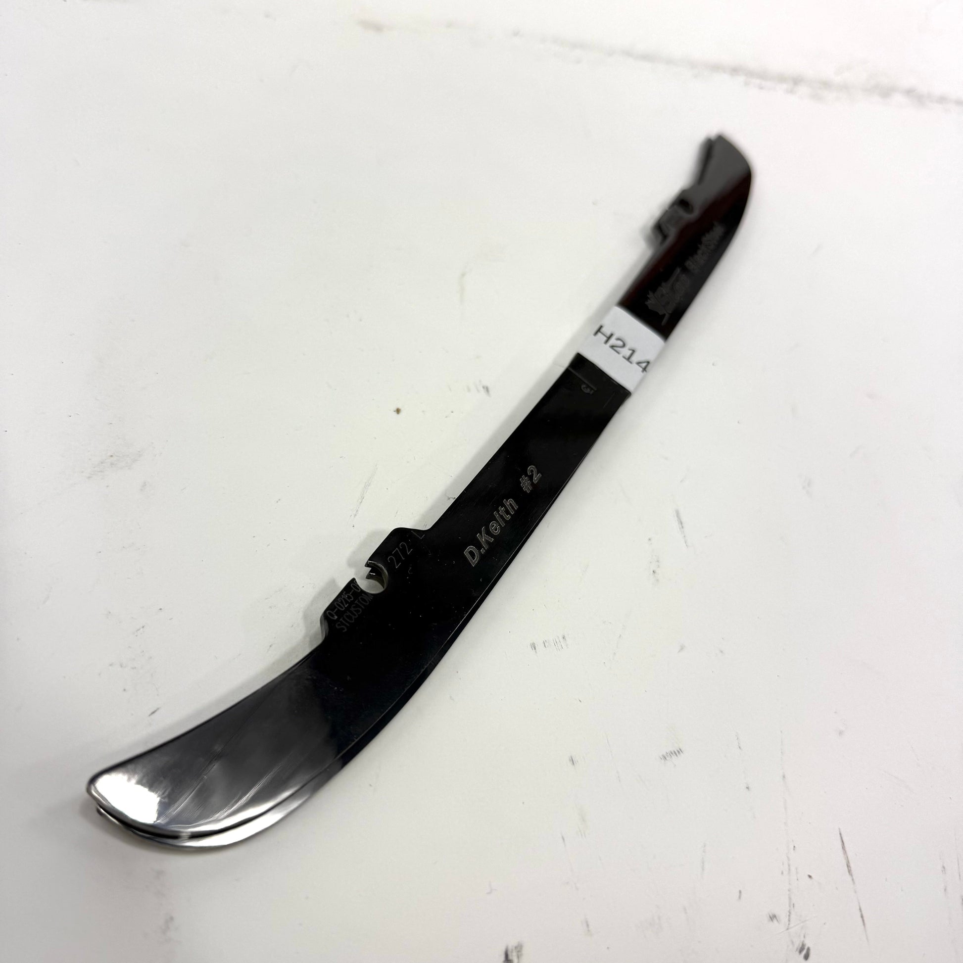 Used Bauer Tuuk 2 Bolt Step Black Steel | 272mm | Chicago Blackhawks Duncan Keith #2 | BH214 - Top Flight Hockey
