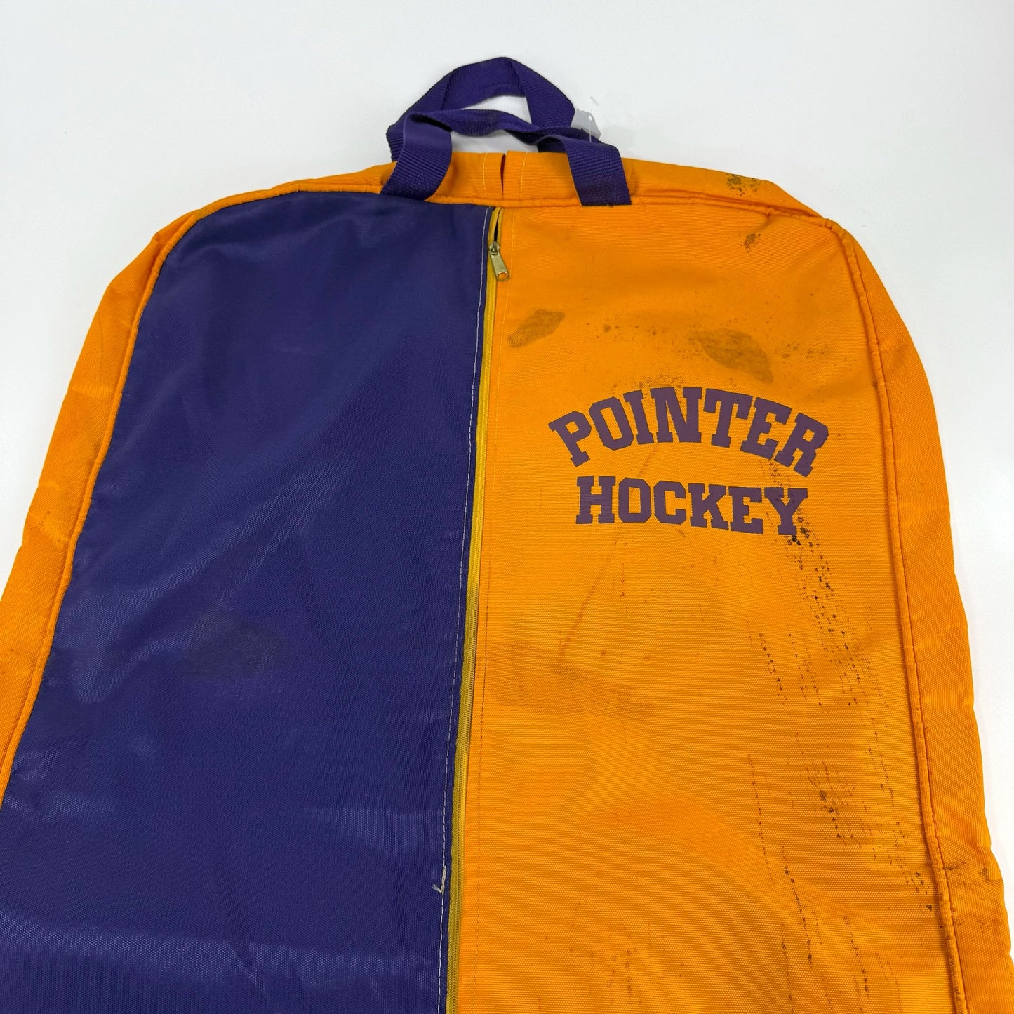 Used Yellow and Purple Pointers Hockey Jersey Bag | E350 - Top Flight Hockey