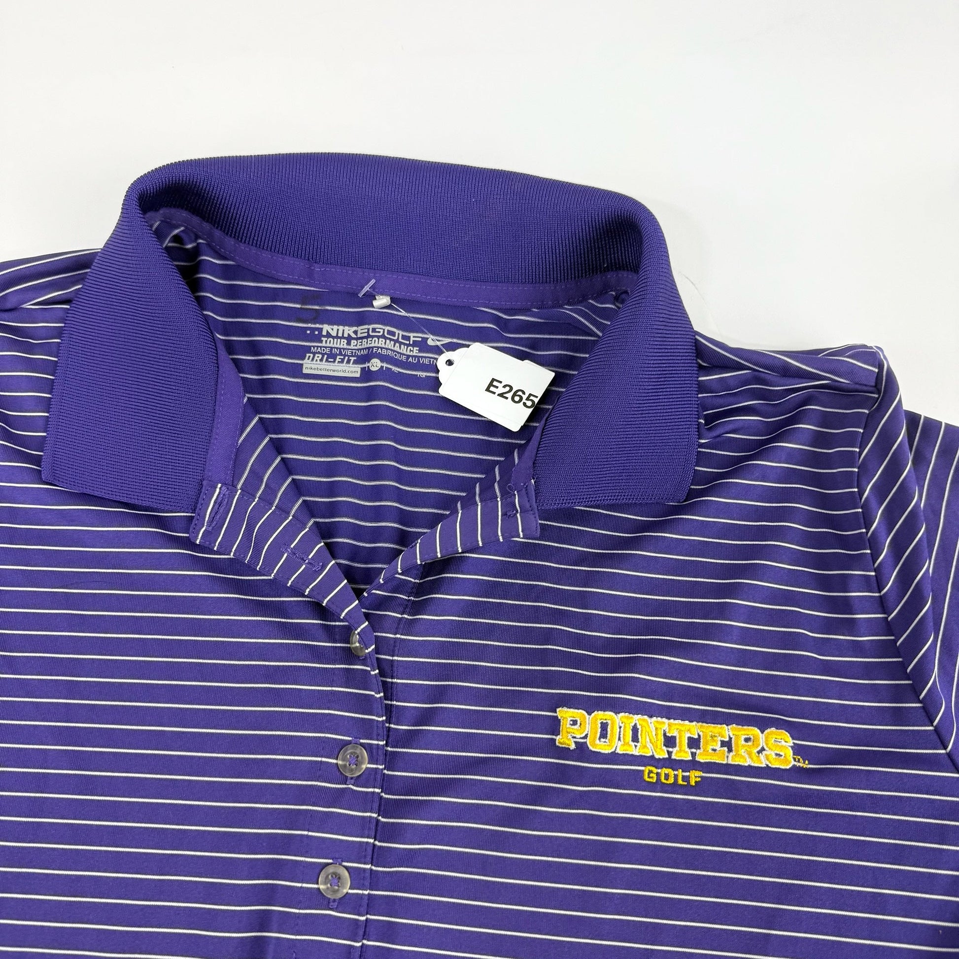 Used Purple Nike Womens UWSP Pointers Polo | Womens XL | E265 - Top Flight Hockey