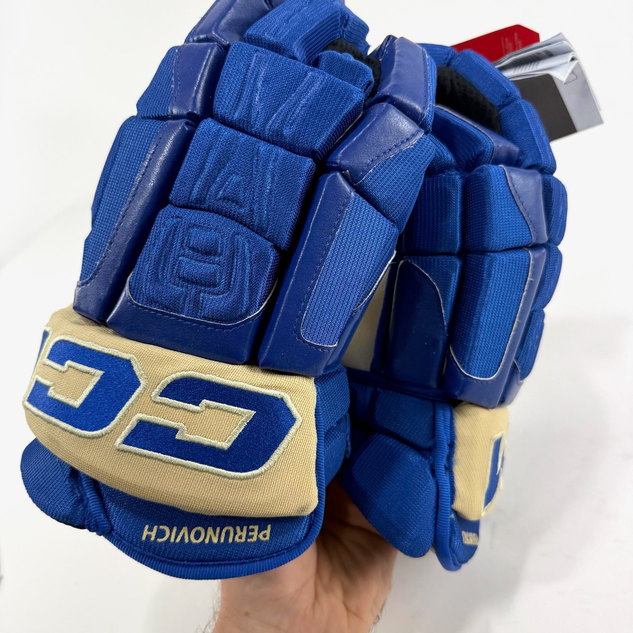 New STL Blues Heritage CCM HGCL Pro Gloves | 14" | Perunovic | D142 - Top Flight Hockey