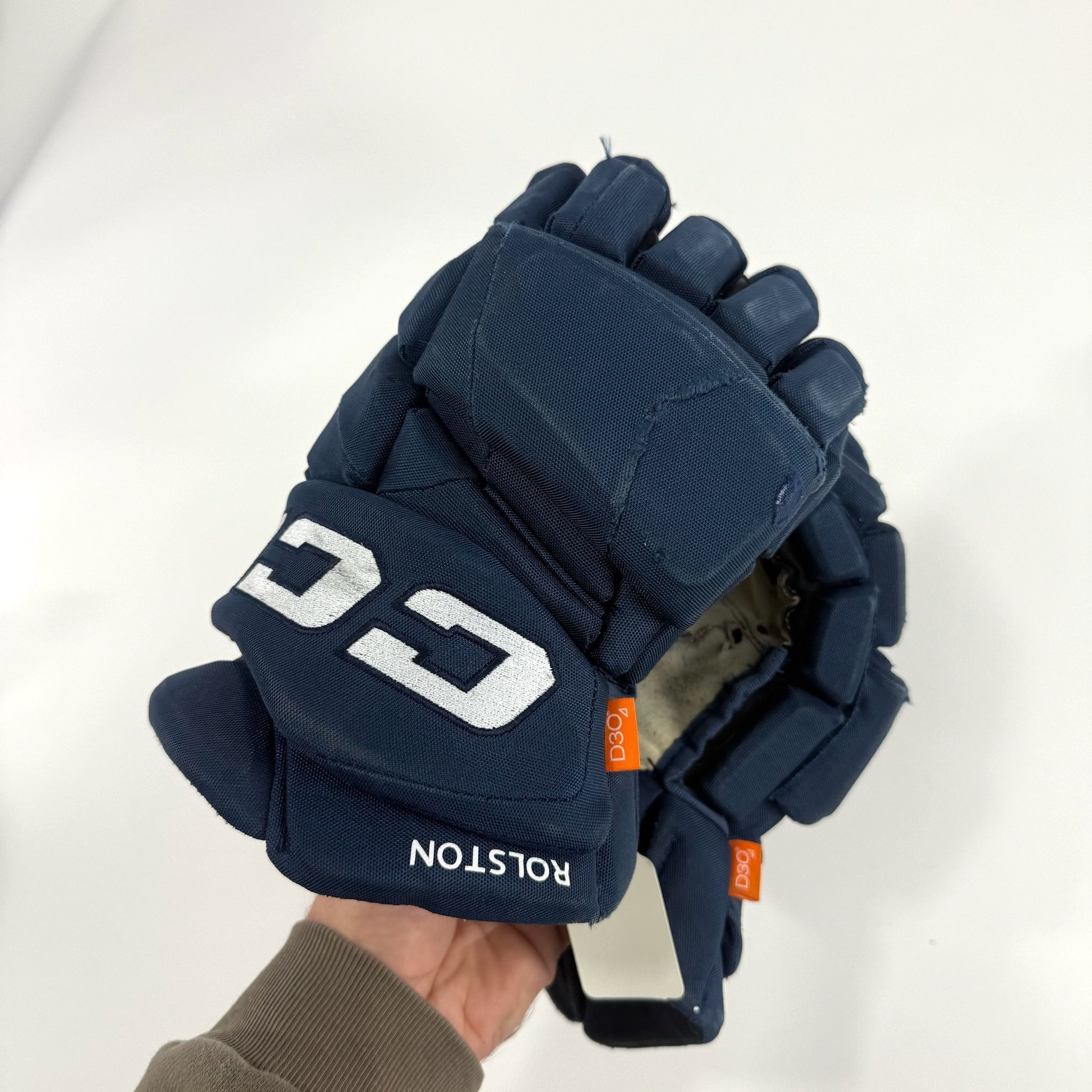Used Navy CCM Jetspeed Pro Gloves | 14" | D374