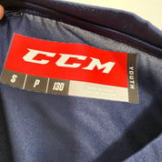 New Navy CCM Youth Dri Fit Long Sleeve Training Shirt | Youth S | #888600723365 - Top Flight Hockey