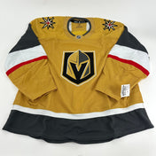 Brand New GOLD Primegreen Vegas Golden Knights MIC Made in Canada Blank Game Jersey - Size 60