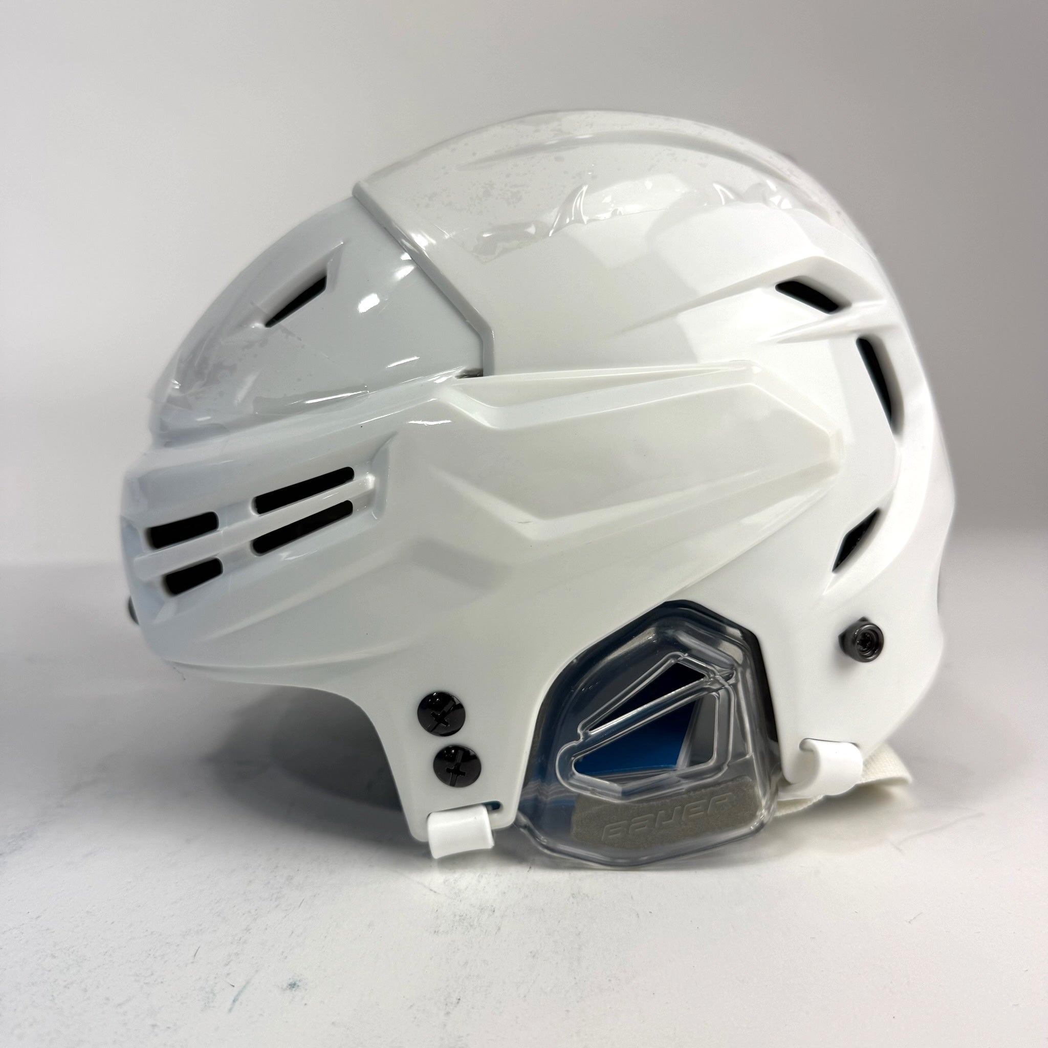 New White Bauer Re-Akt 65 Helmet | Senior Small | St. Louis Blues - Top Flight Hockey