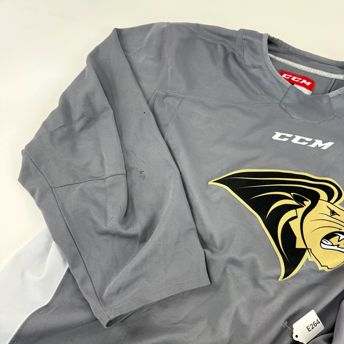 Used Grey Lindenwood CCM Practice Jersey | XL | E264 - Top Flight Hockey
