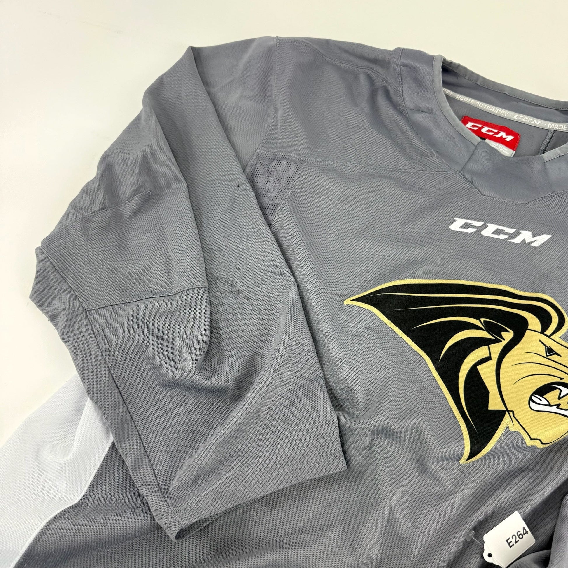 Used Grey Lindenwood CCM Practice Jersey | XL | E264 - Top Flight Hockey
