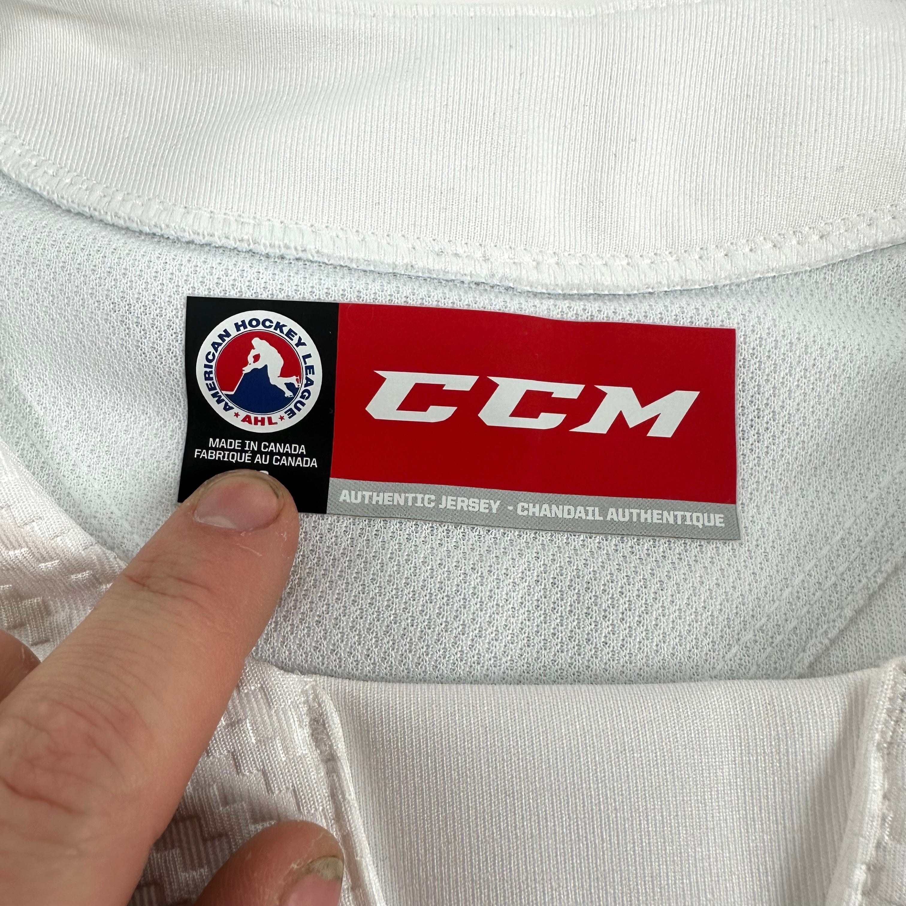 Brand New Size 58 - White San Antonio Rampage CCM Quickite Practice Jersey - MIC Made in Canada