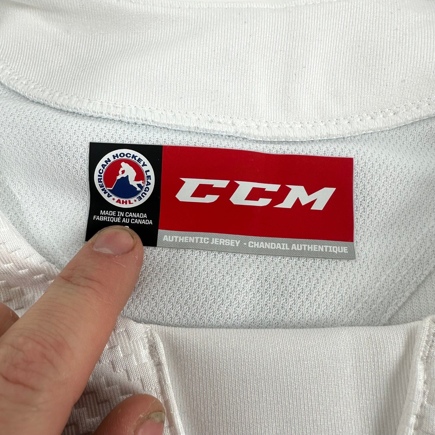 Brand New Size 58 - White San Antonio Rampage CCM Quickite Practice Jersey - MIC Made in Canada - Top Flight Hockey