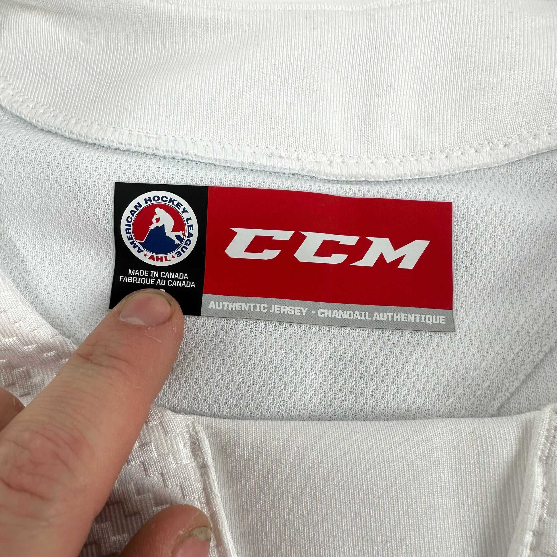 Brand New Size 58 - White San Antonio Rampage CCM Quickite Practice Jersey - MIC Made in Canada - Top Flight Hockey