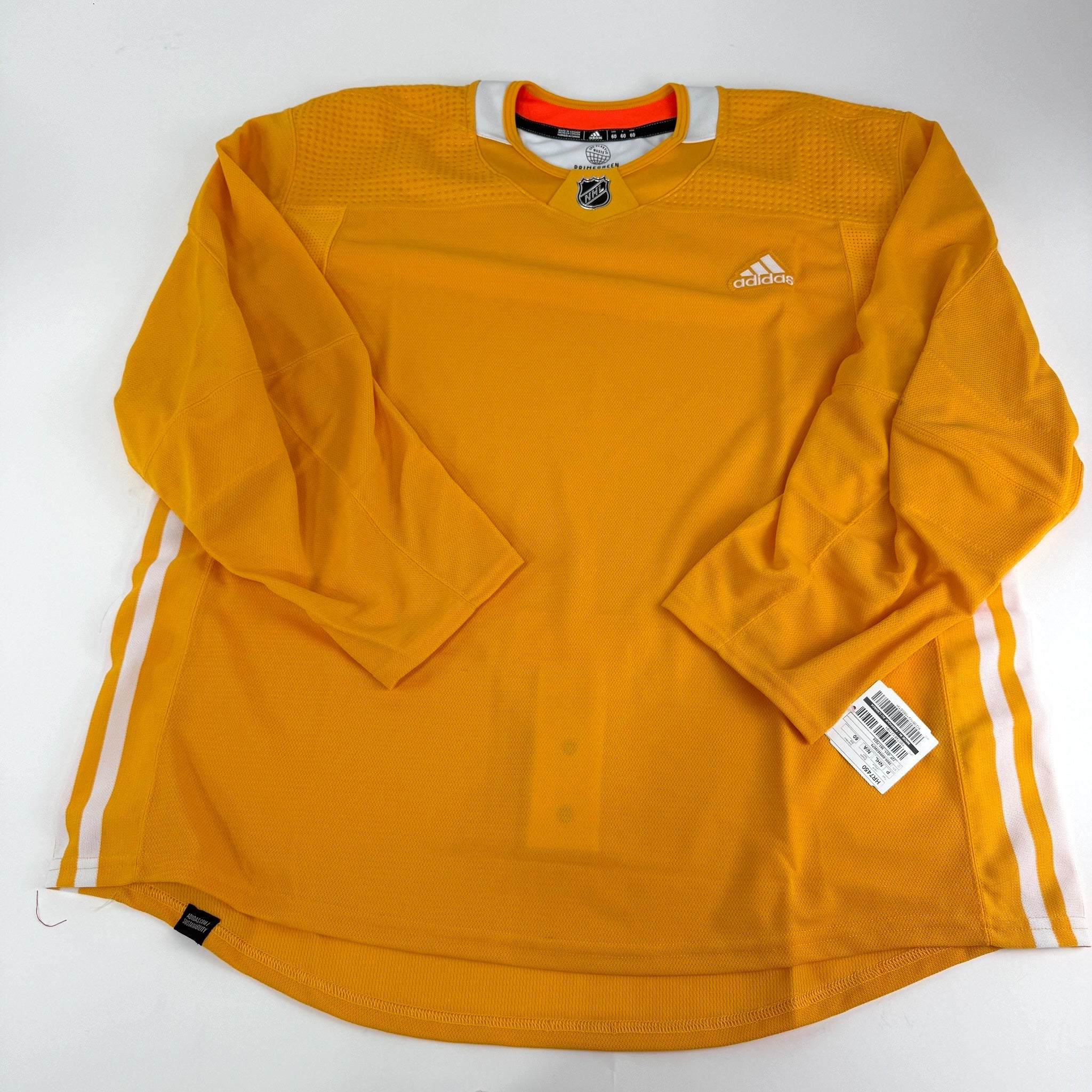 Brand New MIC PrimeGreen Yellow Adidas Practice Jersey - Size 60 - Top Flight Hockey