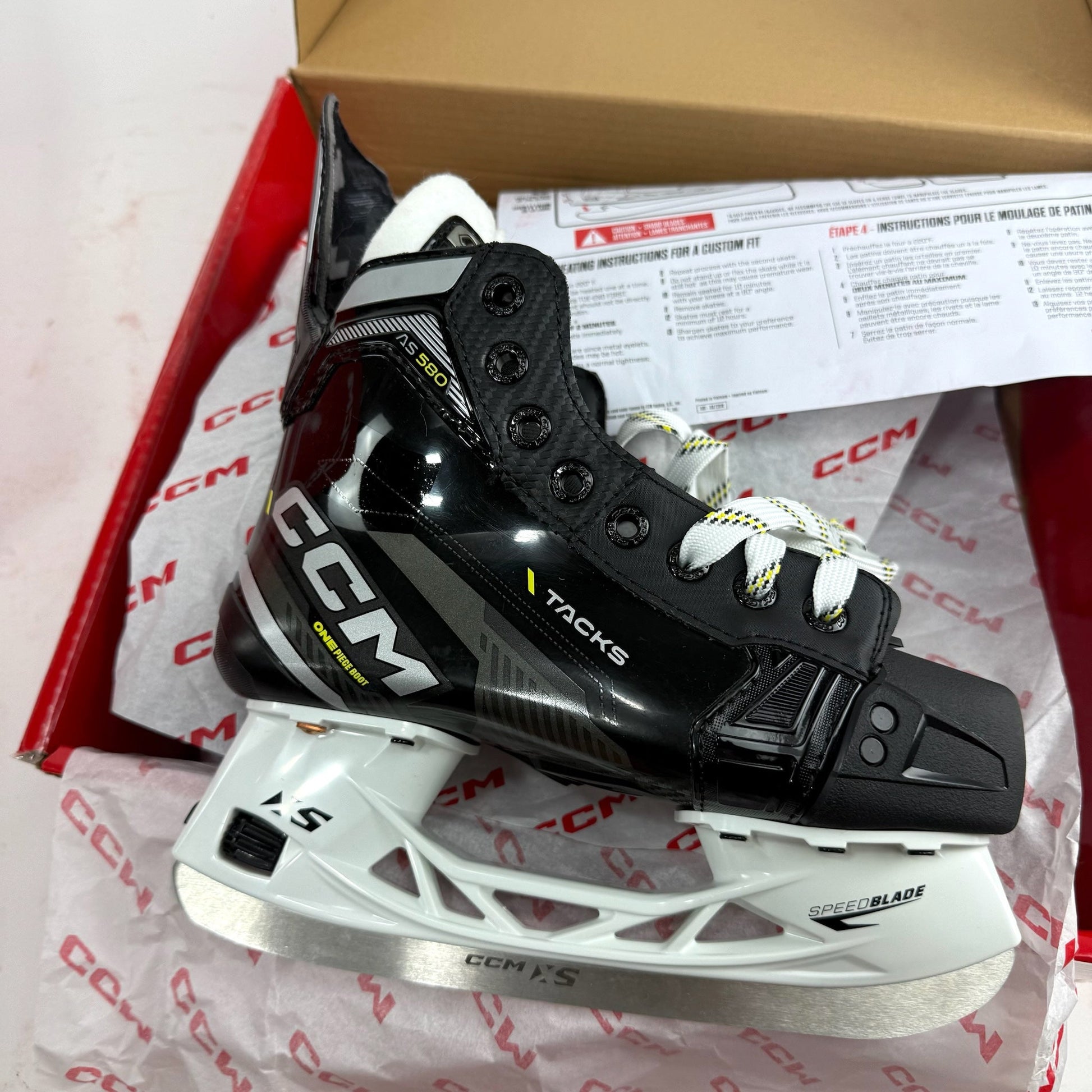 New CCM Tacks AS580 Skates | Junior 1.5-2.5 Wide | F491 - Top Flight Hockey