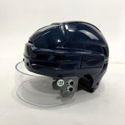 Used Navy CCM Tacks X Helmet With Visor | Medium | BH281 - Top Flight Hockey