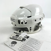 New White CCM Tacks 852 Helmet | Medium | L310 - Top Flight Hockey