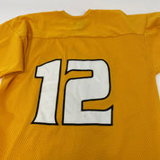 Used Mesh Texas Tornados Yellow Practice Jersey | Senior XL | X339