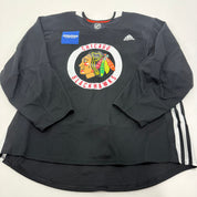 Used Black Chicago Blackhawks Adidas MIC Practice Jerseys - Multiple Options Available - Top Flight Hockey