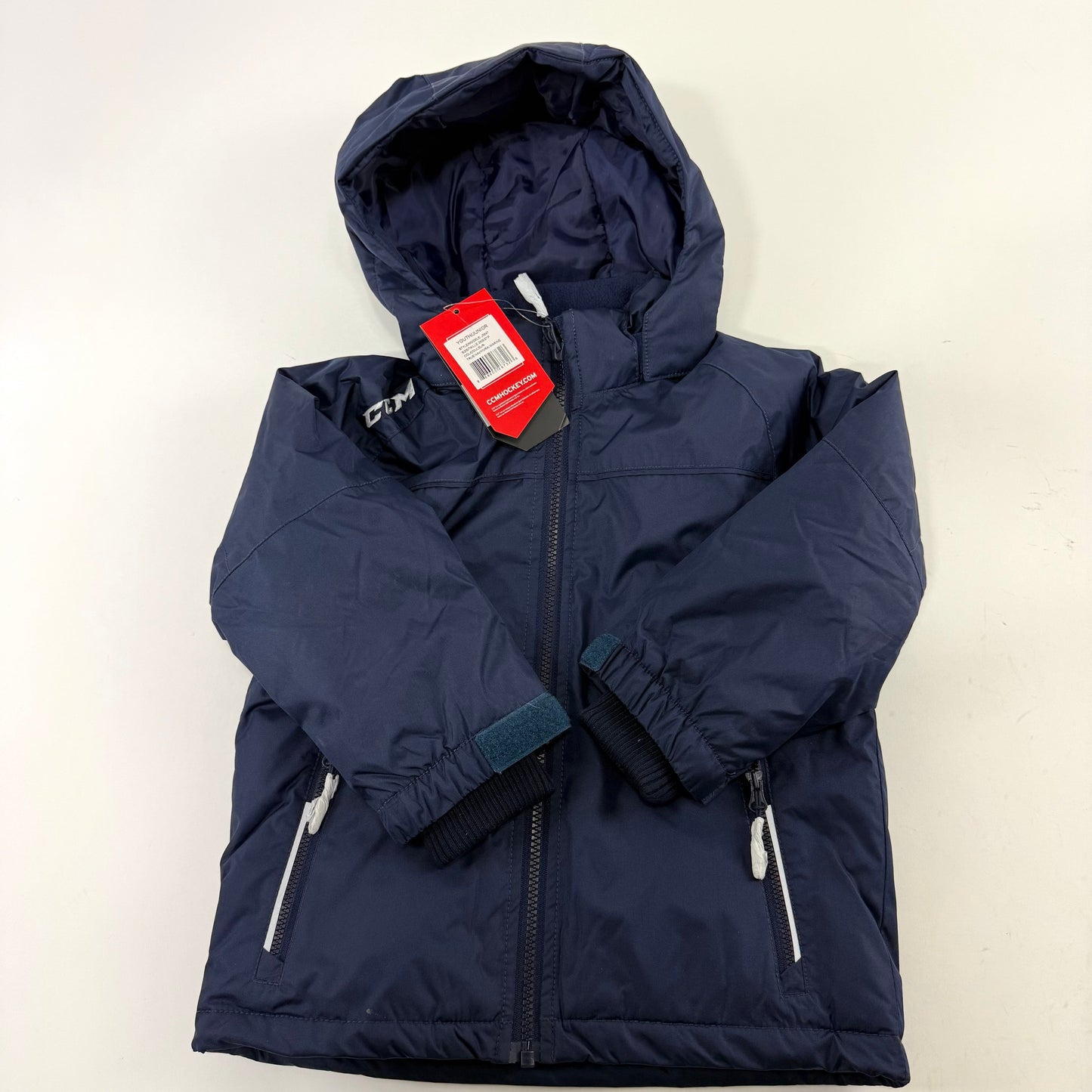 New Navy CCM Youth Team Winter Jacket | Youth XXS | #888600267326 - Top Flight Hockey