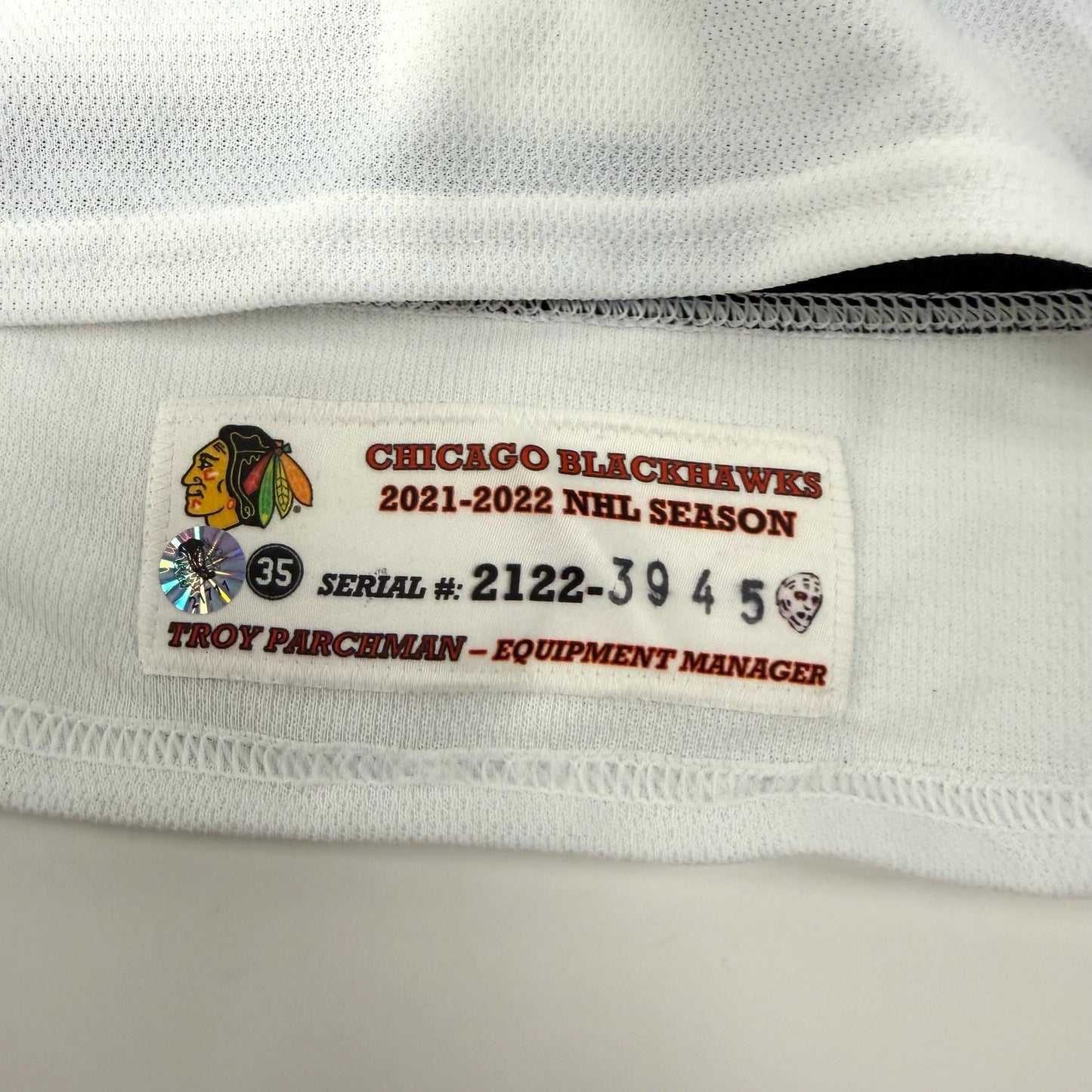 Brett Connolly #20 Home Chicago Blackhawks Team Issued Jersey 2021-2022, Set 2 | 3945-21711