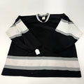Used Black White Grey CCM Practice Jersey | Senior XL | AB210 - Top Flight Hockey