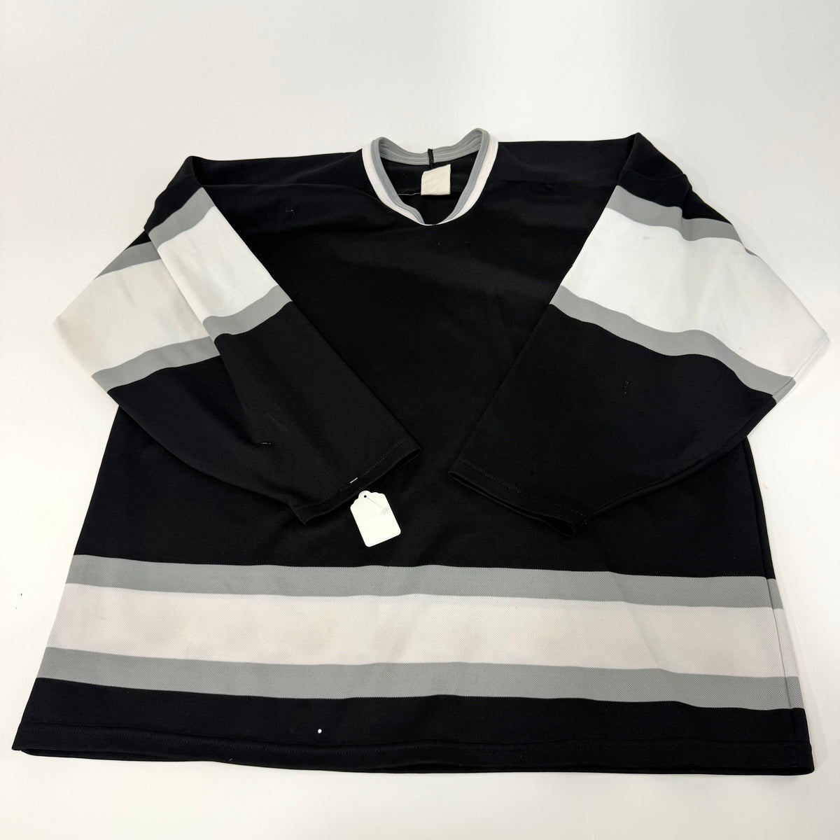 Used Black White Grey CCM Practice Jersey | Senior XL | AB210