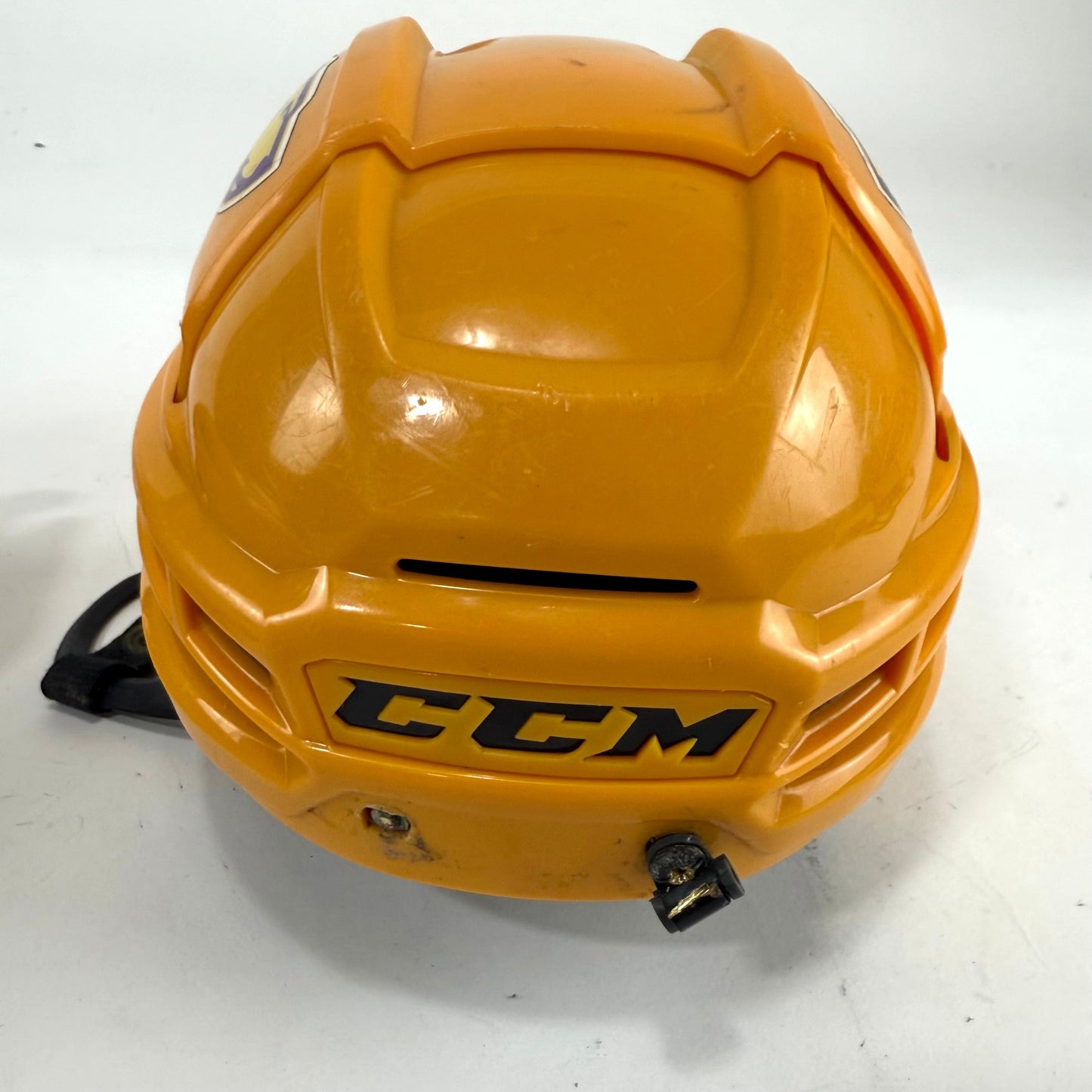 Used Sunflower Yellow CCM Tacks 910 Helmet | Small | E505 - Top Flight Hockey