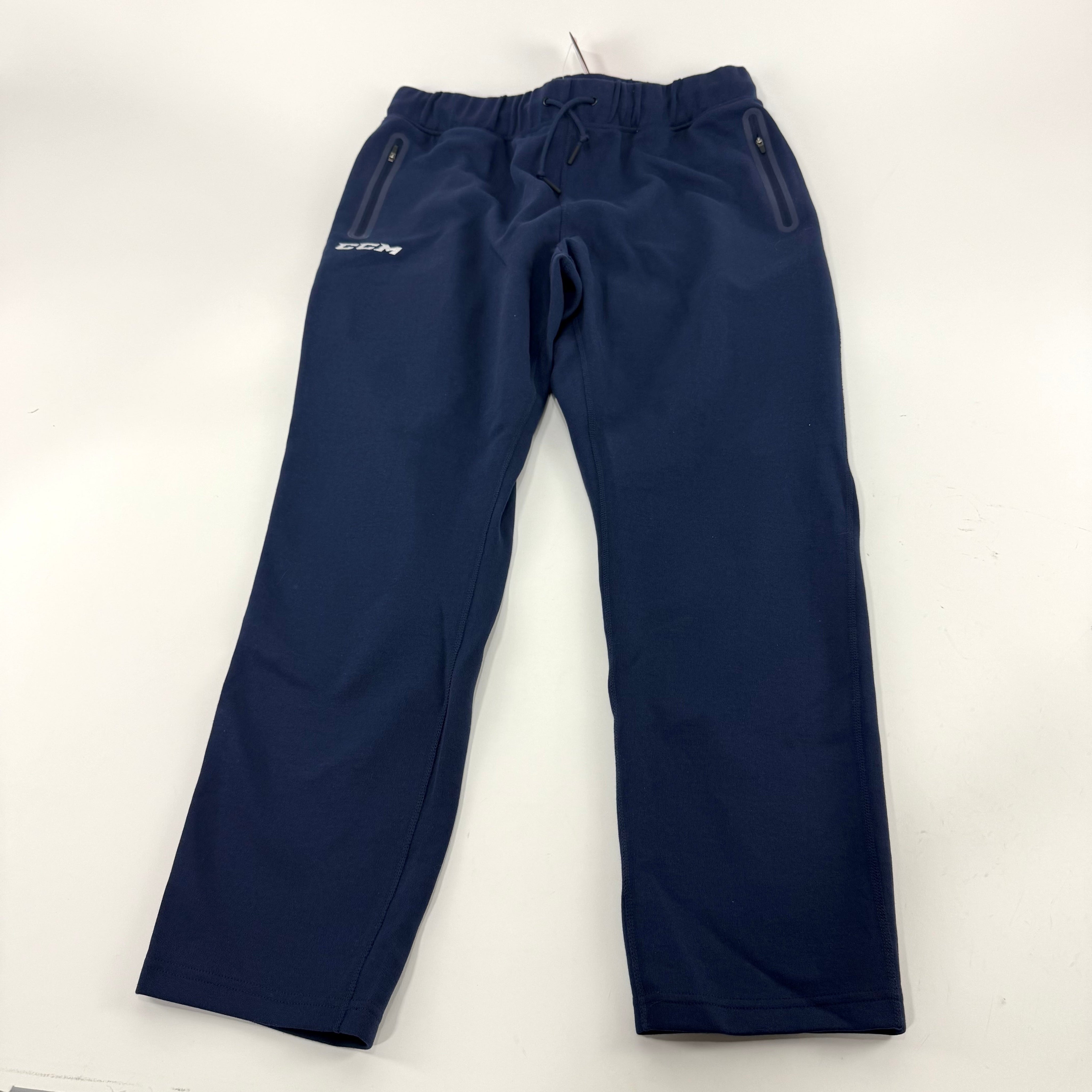 New Navy CCM Mens Premium Tapered Fleece Pant | Senior XL | #191520015565 - Top Flight Hockey