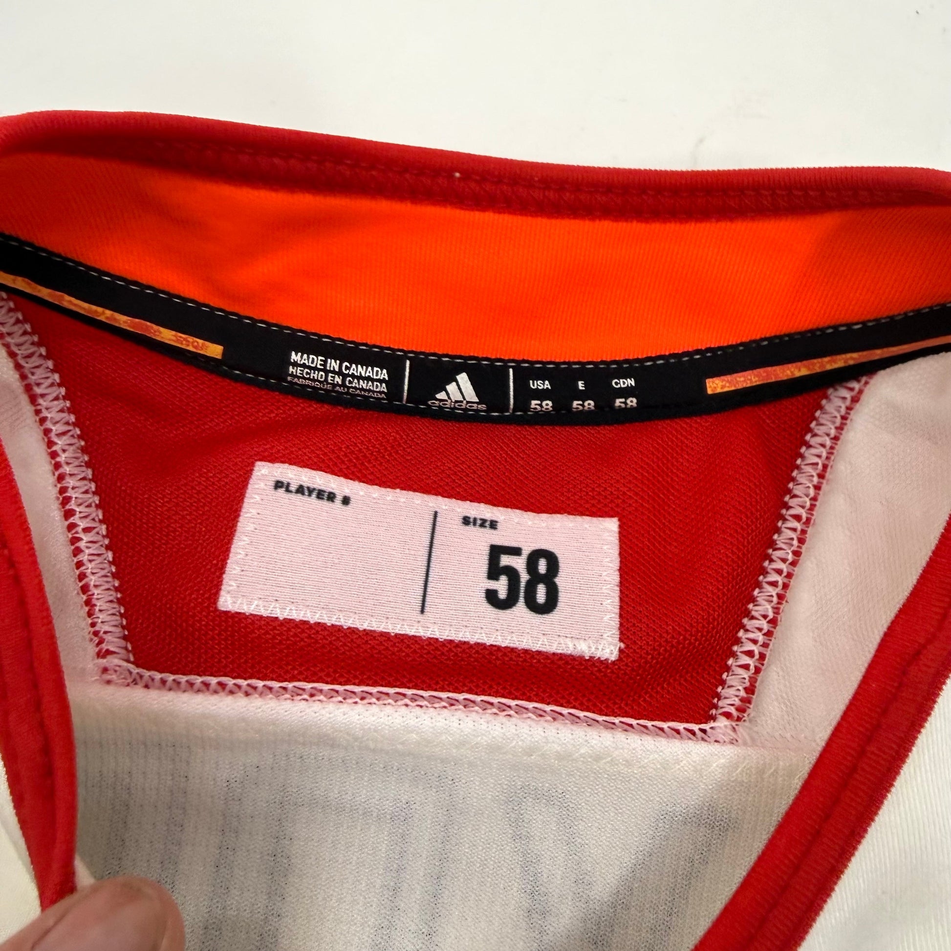 Used White Chicago Blackhawks Adidas MIC Practice Jersey | Size 58 | Hayden #40 - Top Flight Hockey