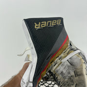 Used Custom Vegas Knights White and Gold Bauer Supreme Ultra Sonic Glove | Full Right | Thompson