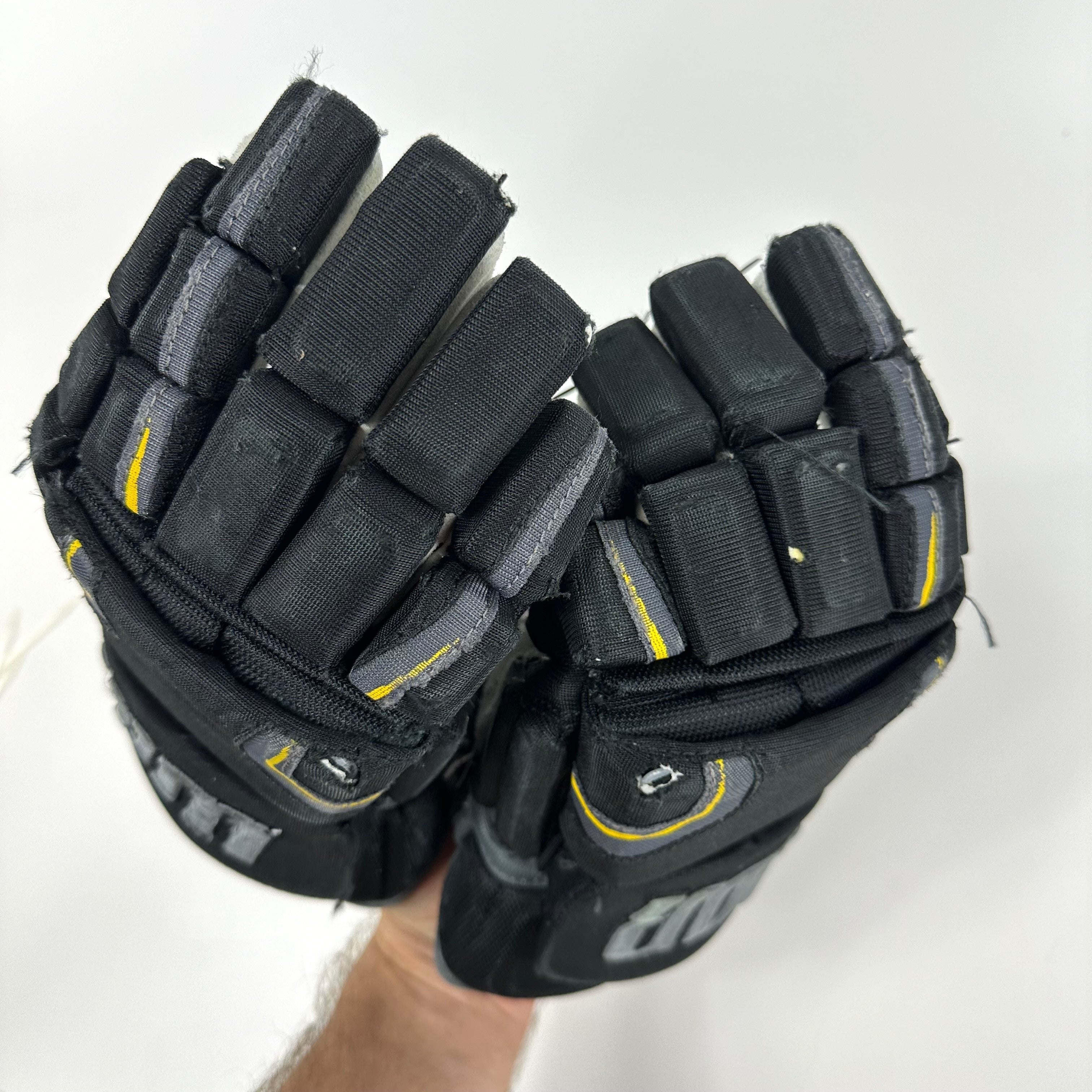 Used Black and Gold Warrior Covert QRE Pro Gloves | 14" | K373