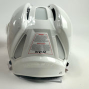 Brand New Large White CCM Fitlite Helmet - Top Flight Hockey