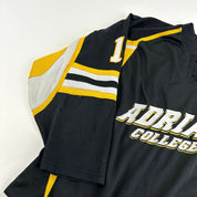 Used Adrian College Black Harrow Mens Game Jersey | Size XL | #15