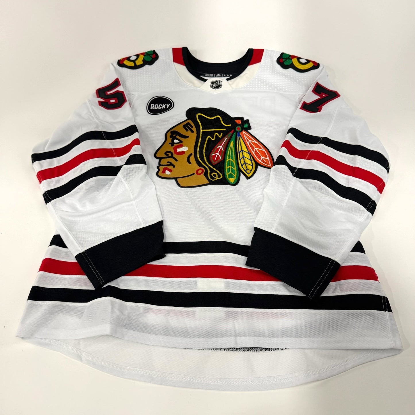 Andrew Perrott #57 Away Chicago Blackhawks Team Issued Jersey 2023-2024 | 25636