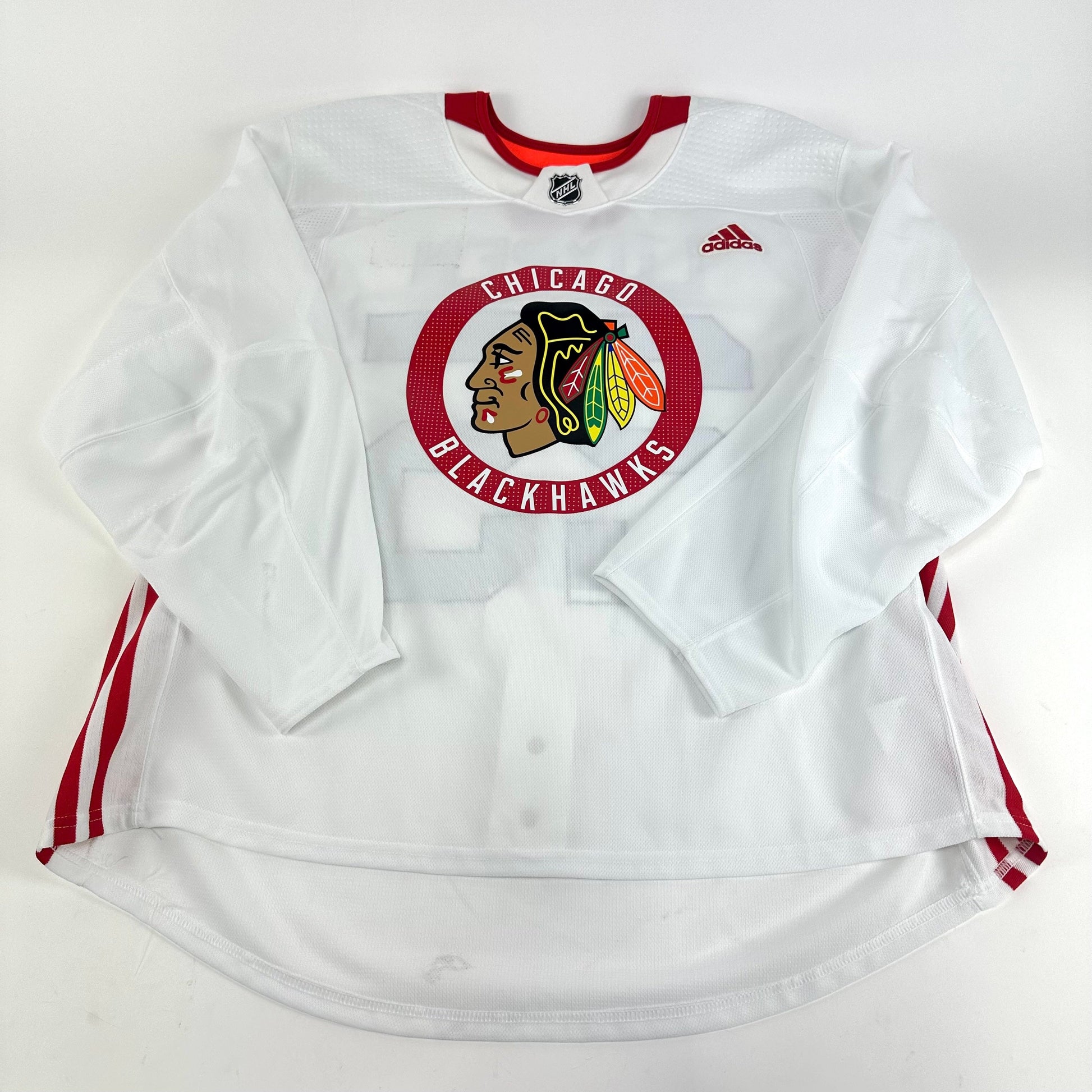 LUYPEN #25 - NEW - White Chicago Blackhawks Camp / Practice Jersey - Adidas MIC Size 56 - Top Flight Hockey